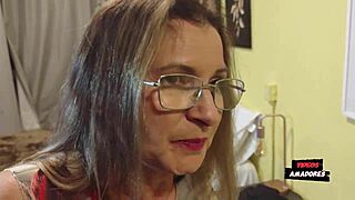 what if a horny old brazilian milf quickies her young stud with anal blowjobs and muff dives?