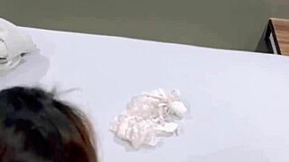 chubby mature wife smooth ass bent over creampied moaning wet