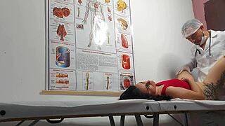 ginecologista fingers tight asshole then bareback fucks juicy patient