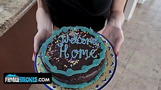 Fresh Out of Jail Stepmommy Gives Monster Cock Massage with Deepthroat Creampie Finish!