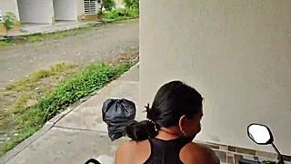 after the party i convince uber girl to my house