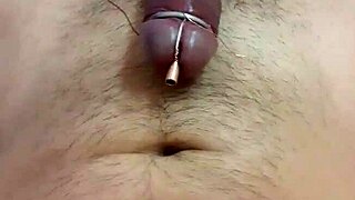 young solo girl with small waist hits amazing urethral orgasm