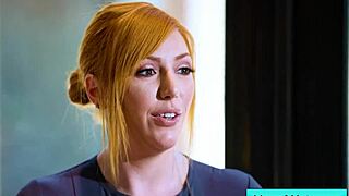 Sexy big tit blonde masseuse Lauren Phillips shows nuru massage to David Lee