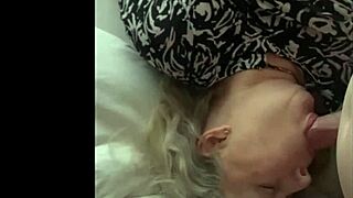 Chubby milf wife blows me pov then swallows my cum