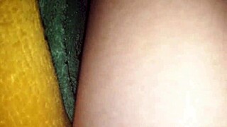 Japanese Fuck Doll Cums Twice from Rough Toy Pounding and Creampie