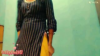 Jijaji sneaks his hand in my panties, makes me so hot I beg for his thick cock chudayi right there