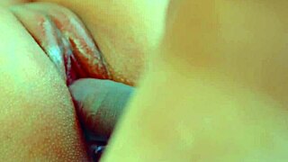 4K close-up perfect pink desi teen pussy gets wet!