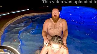 Bold hardcore hot tub threesome bangs jasper nyx and luci power