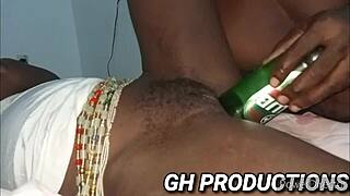 yaas pussy throbs around that thick club bottle insertion