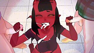 meru the succubus unleashes big tits and ass in hmv tribute