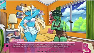 hey check out demons rise up futa lesbian visual novel demo
