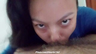 deep throat homemade pov breaks with real cumshot facial