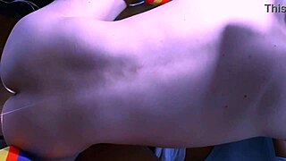 shy college latina teen orgasms hard on classmate's cock!