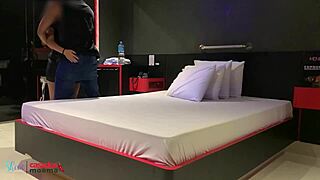 Young Black Stud Bangs Cougar Wife While Cuck Watches in Lingerie