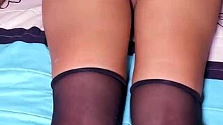 Huge cock pounds curvy fat Latina slut gaping pussy on homemade video