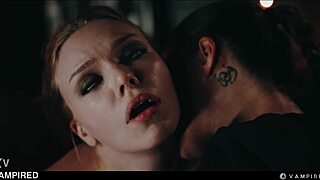 Hot lesbian vampires in BDSM bondage... sexy babes scissoring to dripping orgasms! 👻💦