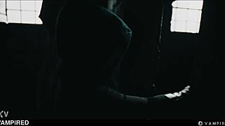 Hot lesbian vampires in BDSM bondage... sexy babes scissoring to dripping orgasms! 👻💦