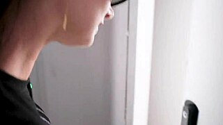 guy picks up brunette babe big tits ass for pov cowgirl doggystyle sex