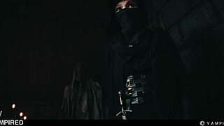 Hot lesbian vampires in BDSM bondage... sexy babes scissoring to dripping orgasms! 👻💦