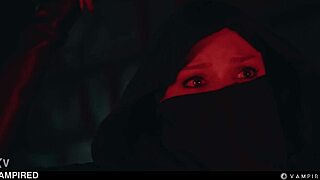 Hot lesbian vampires in BDSM bondage... sexy babes scissoring to dripping orgasms! 👻💦