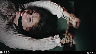 Hot lesbian vampires in BDSM bondage... sexy babes scissoring to dripping orgasms! 👻💦