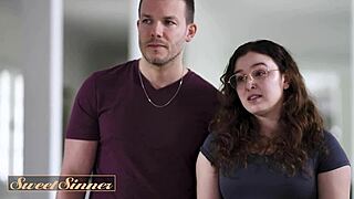 watch married couple's nasty fight explode into sloppy bent over blowjob cowgirl wedding fuck cum on face