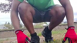 practicing indoor workout routine outdoors boldly