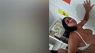 Hot pregnant Latina pounded by monster cock in kitchen