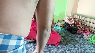 Indian mommy tantrik begs stepson to fuck her big pussy lips till squirting creampie