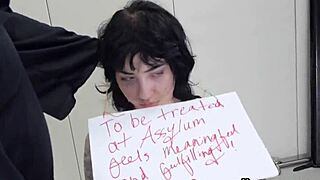 cute anal slut drilled brutal ass to mouth in bdsm nuthouse