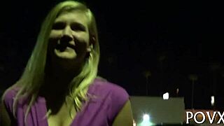 Roxy Lovette rides my cock POV while I lick her small tits in rough hardcore fuck