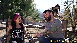 Prim alt tattoo babe hides wild pounding urges