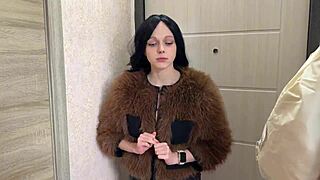 Stepsister's lithe friend sneaks taste of throbbing cock in secret bedroom tryst