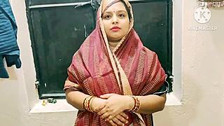 Horny Indian Bhabhi Bent Over for Neighbor's Big Cock Pounding