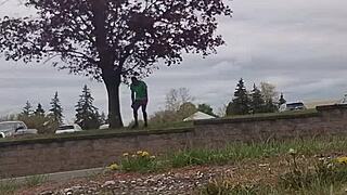 practicing indoor workout routine outdoors boldly