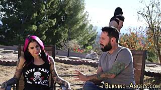 Prim alt tattoo babe hides wild pounding urges