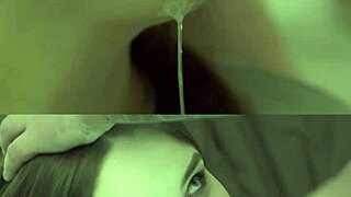 super close-up blowjob ends with cumshot in mouth