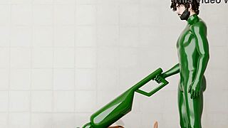 Guy Straps Into Rotating Machine For Intense Gay Pounding Action