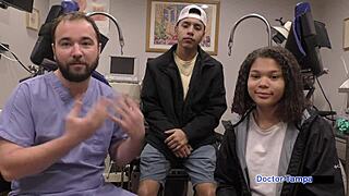 Dr Tampa Gapes Nurse Michelle Anderson's Pussy with Toys in Hospital