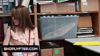 i nabbed this crazy petite shoplifter teen and fucked her brains out