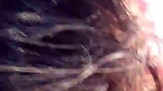 amateur chubby wife sucks cock then bends over bush for doggystyle cum in mouth with hubby watching