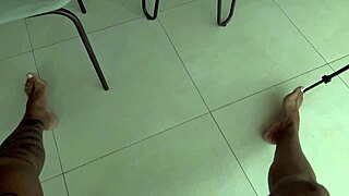 dando uma gozada farta no meu pauzudo roommate pra relaxar no dorm com creampie huge black cock