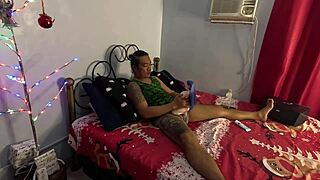 surprise it's your fat asian wife on christmas eve ruining the mood