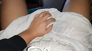 Shy girlfriend licks pussy skillfully in homemade dress skirt pov