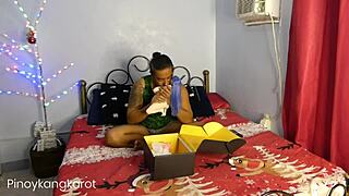 surprise it's your fat asian wife on christmas eve ruining the mood