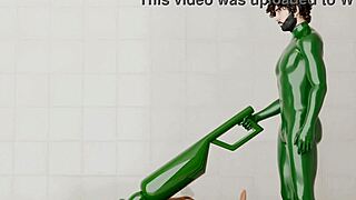 Guy Straps Into Rotating Machine For Intense Gay Pounding Action