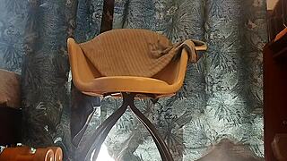 amateur dude meticulously shaves his throbbing monster cock smooth and milky