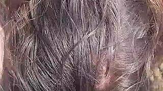 amateur chubby wife sucks cock then bends over bush for doggystyle cum in mouth with hubby watching