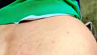 exhibitionist slut flashes narrow ass clit cock publicly naked on beach streets