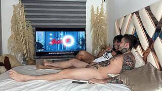 my girlfriend's best friend drops to knees sucking my cock like a pro colombian slut